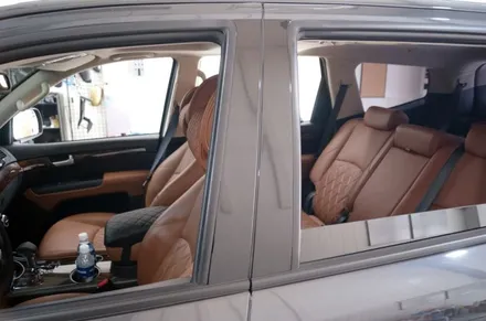 대구 부분랩핑 b/c필러랩핑 모하비(블랙 유광) 시공 카앤맨 / 대구 북구 검단동