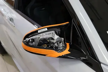 bmw m2 사이드미러 및 부분 랩핑 (블랙 유광) 대구 / 카앤맨 / 대구 북구 검단동