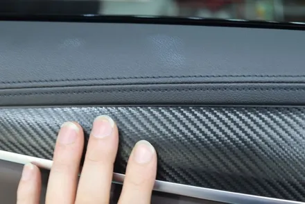 대구 실내랩핑 시공 / bmw g30 블랙 카본 / 카앤맨 / 대구 북구 검단동