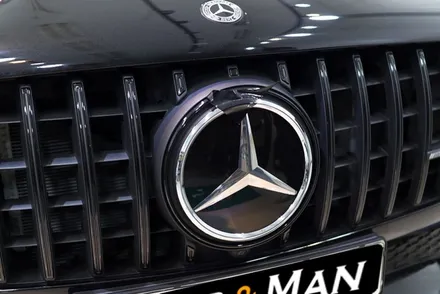 벤츠 GLE 53 AMG 세로 그릴 부분 랩핑 / 엠블럼 랩핑 시공 / 대구 카앤맨 / 대구 북구 검단동