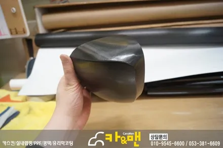 대구 티구안 사이드미러 및 스포일러 부분 랩핑 시공/카앤맨 / 대구 북구 검단동