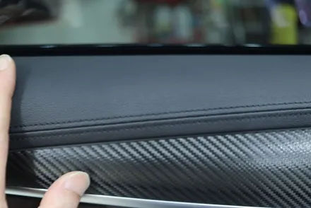 대구 실내랩핑 시공 / bmw g30 블랙 카본 / 카앤맨 / 대구 북구 검단동