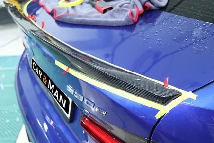 BMW 330e 리어 스포일러 diy 부착 실패 후 재장착을 위해 방문 / 대구 카앤맨 / 대구 북구 검단동