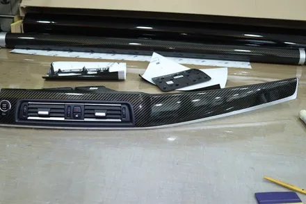 BMW F10 실내랩핑 / 4d 리얼 카본 시공 / 대구 카앤맨 / 대구 북구 검단동