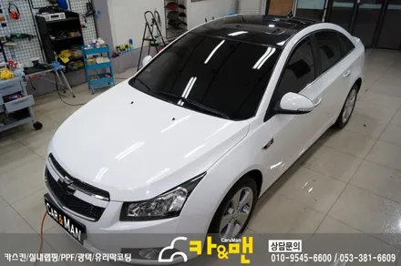 대구 크루즈 루프스킨 제거 및 재시공/디퓨져 부분 랩핑/ 카앤맨 / 대구 북구 검단동