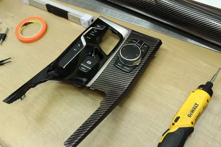 대구 bmw g30 / 실내랩핑 4d 리얼 카본 / 카앤맨 / 대구 북구 검단동