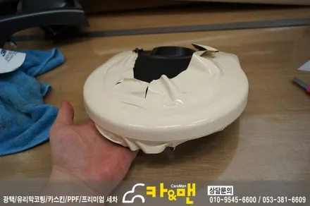 대구 쏘울 실내 랩핑/도어트림 가죽 랩핑 시공 /카앤맨 / 대구 북구 검단동