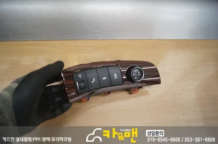 대구 모하비 실내 부분 랩핑 (티타늄 브러쉬) 시공/카앤맨 / 대구 북구 검단동