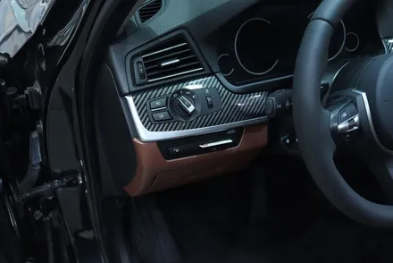 bmw f10 실내랩핑 / 4d 리얼카본 시공 / 대구 카앤맨 / 대구 북구 검단동