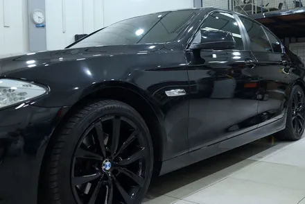 bmw f10 윈도 몰딩 크롬 죽이기 랩핑 / 대구 카앤맨 / 대구 북구 검단동