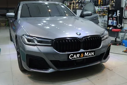 BMW 5시리즈 크롬 죽이기 / 윈도 몰딩 / 에어 브리더 / 그릴 교체 시공 / 대구 카앤맨 / 대구 북구 검단동