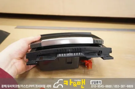 대구 아우디 a7 실내 부분 랩핑(sott 유광 카본) 시공/ 카앤맨 / 대구 북구 검단동