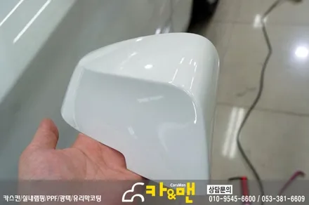 대구 bmw 5gt 루프스킨/사이드미러 부분 랩핑 시공/ 카앤맨 / 대구 북구 검단동