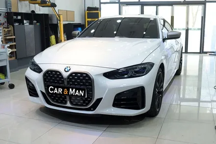 BMW M440i 블랙 PPF 루프스킨/ 라이트필름 /스포일러 / 에어 덕트 부분 랩핑 시공 / 대구 카앤맨 / 대구 북구 검단동