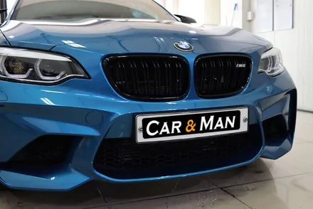bmw m2 루프스킨 (3M 리얼카본) 및 스트럿 바 포인트 랩핑 대구 / 카앤맨 / 대구 북구 검단동