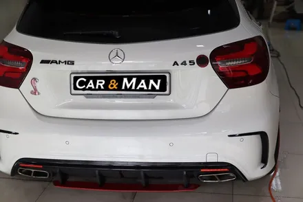 벤츠 a45 amg 그릴랩핑 / 바이퍼라인 / 스포일러 랩핑 시공 대구 / 카앤맨 / 대구 북구 검단동
