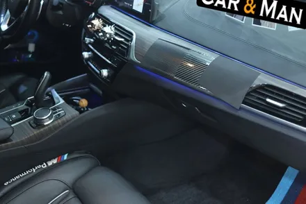 bmw 실내랩핑 / g30 530i / 블랙 카본 / 대구 카앤맨 / 대구 북구 검단동