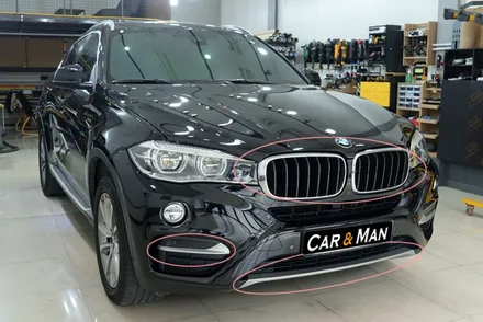 BMW X6 / F16 크롬죽이기 랩핑 시공 / 대구 카앤맨 / 대구 북구 검단동