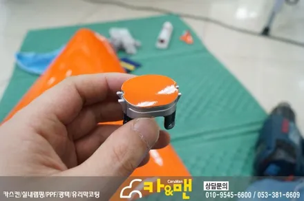 대구 스포티지 ql 부분 랩핑(루프랙/샤크안테나) 시공/카앤맨 / 대구 북구 검단동