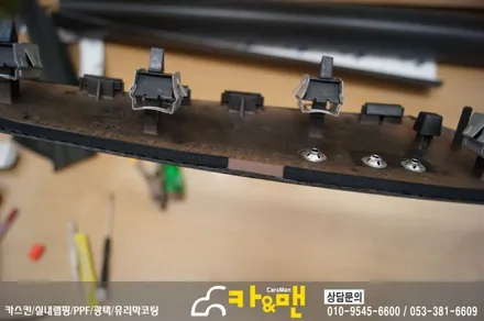 대구 자동차 실내랩핑 아우디 a6 시공 카앤맨 / 대구 북구 검단동