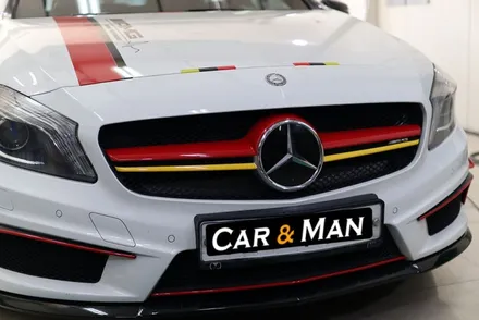 벤츠 a45 amg 그릴랩핑 / 바이퍼라인 / 스포일러 랩핑 시공 대구 / 카앤맨 / 대구 북구 검단동