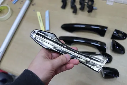 그릴 / 도어캐치 부분 랩핑 블랙 유광 / 더뉴 쏘렌토 대구 / 카앤맨 / 대구 북구 검단동
