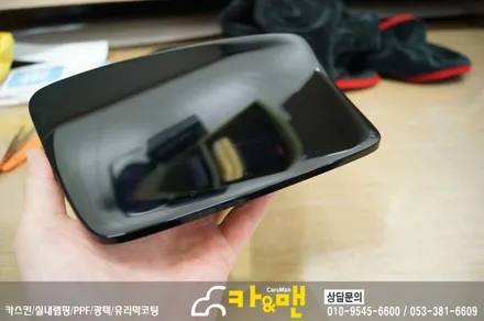 대구 벤츠 e클래스 실내 부분 랩핑(센터페시아/블랙 브러쉬)시공 /카앤맨 / 대구 북구 검단동