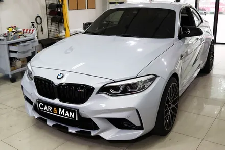 bmw m2 사이드미러 및 부분 랩핑 (블랙 유광) 대구 / 카앤맨 / 대구 북구 검단동