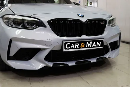 bmw m2 사이드미러 및 부분 랩핑 (블랙 유광) 대구 / 카앤맨 / 대구 북구 검단동
