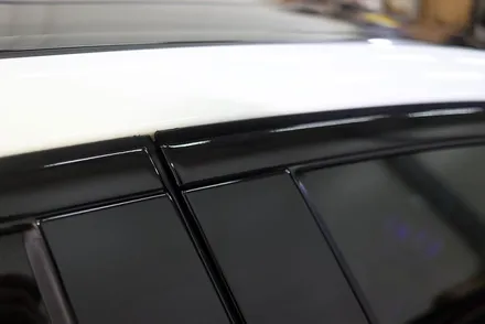 벤츠 e클래스 윈도우 몰딩 / 도어캐치 크롬죽이기 랩핑 대구 / 카앤맨 / 대구 북구 검단동