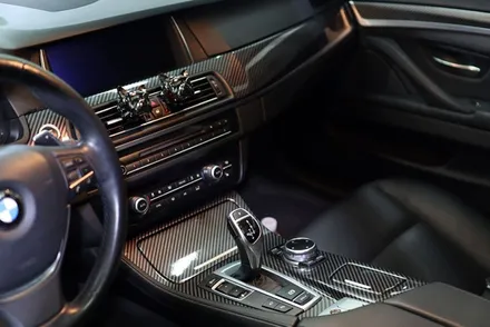 bmw f10 실내랩핑 (4d 리얼카본) 대구 / 카앤맨 / 대구 북구 검단동