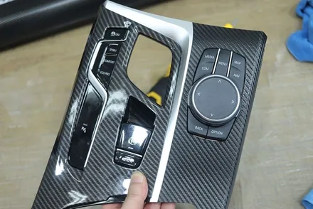 bmw g30 실내랩핑 / 3M 블랙 카본 시공 / 대구 카앤맨 / 대구 북구 검단동