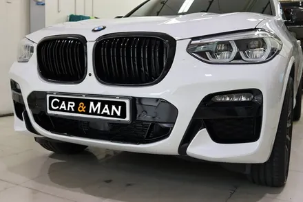 bmw x4 부분 랩핑 (블랙 유광) 대구 / 카앤맨 / 대구 북구 검단동