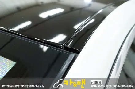 대구 bmw 5gt 루프스킨/사이드미러 부분 랩핑 시공/ 카앤맨 / 대구 북구 검단동