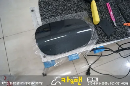 대구 포르쉐 파나메라 4s ppf 생활보호패키지(헤드라이트) 및 바이오카매트 시공/ 카앤맨 / 대구 북구 검단동