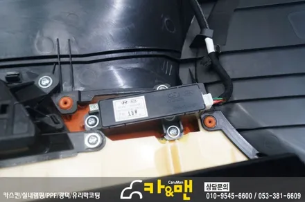 대구 모하비 실내 부분 랩핑 (티타늄 브러쉬) 시공/카앤맨 / 대구 북구 검단동