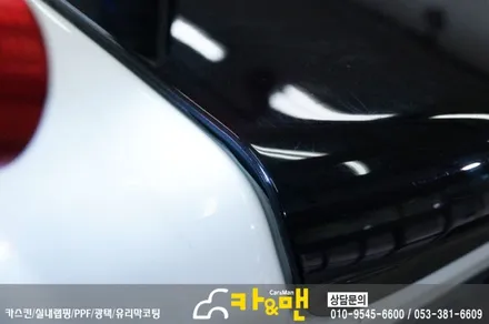대구 랜드로버 디스커버리4 루프스킨/사이드미러 부분 랩핑 시공/카앤맨 / 대구 북구 검단동