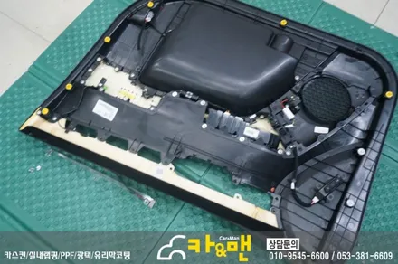 대구 모하비 실내 부분 랩핑 (티타늄 브러쉬) 시공/카앤맨 / 대구 북구 검단동