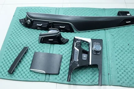 대구 실내랩핑 시공 / bmw g30 블랙 카본 / 카앤맨 / 대구 북구 검단동