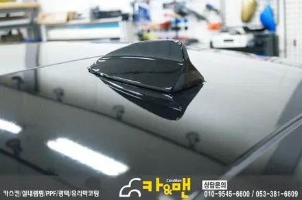 대구 bmw 5gt 루프스킨/사이드미러 부분 랩핑 시공/ 카앤맨 / 대구 북구 검단동