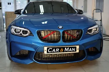 bmw m2 루프스킨 (3M 리얼카본) 및 스트럿 바 포인트 랩핑 대구 / 카앤맨 / 대구 북구 검단동