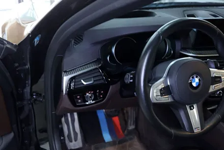 대구 bmw g30 / 실내랩핑 4d 리얼 카본 / 카앤맨 / 대구 북구 검단동