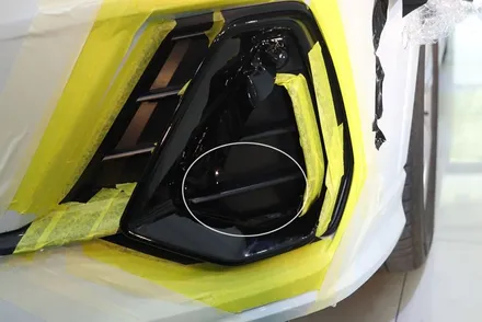 아우디 Q3 크롬 죽이기 랩핑 / 그릴 에어 덕트 사이드미러 블랙 유광 / 대구 카앤맨 / 대구 북구 검단동