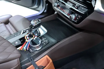 대구 실내랩핑 시공 / bmw g30 블랙 카본 / 카앤맨 / 대구 북구 검단동