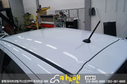대구 북구 루프스킨/사이드미러 랩핑/스포일러 랩핑/쉐보래 엠블럼 랩핑/더 넥스트 스파크 / 카앤맨 / 대구 북구 검단동
