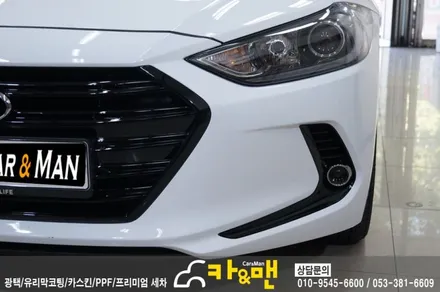 대구 아반떼 ad 루프스킨(하이그로시)/에어덕트 시공 / 카앤맨 / 대구 북구 검단동