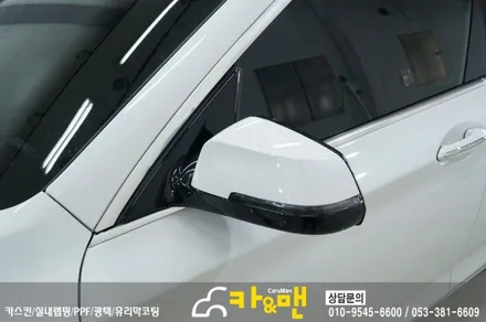 대구 bmw 5gt 루프스킨/사이드미러 부분 랩핑 시공/ 카앤맨 / 대구 북구 검단동