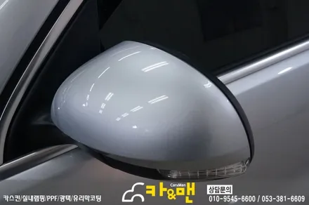 대구 티구안 사이드미러 및 스포일러 부분 랩핑 시공/카앤맨 / 대구 북구 검단동