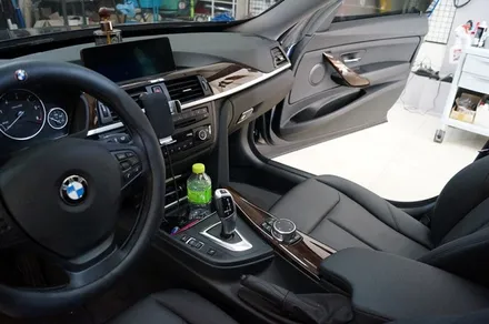 bmw 3gt 실내 랩핑 (우드 트림 / 블랙 브러쉬) 대구 /카앤맨 / 대구 북구 검단동