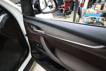 bmw x5 (F15) 실내랩핑 티타늄  브러시 시공 대구 / 카앤맨 / 대구 북구 검단동